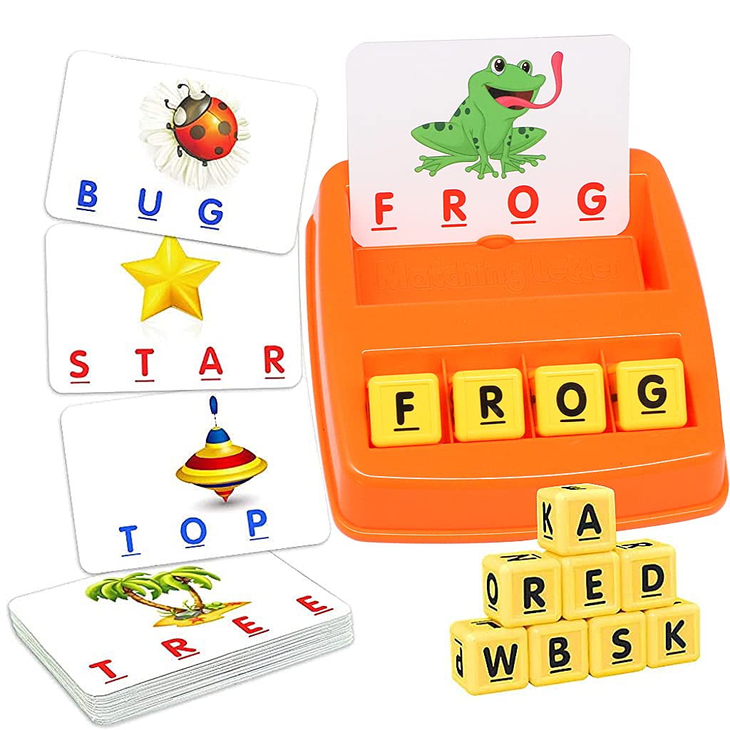 PATPAT Flash Cards for Kids,Early Learning Toys for Kids Educational Toys Flash Cards Matching Letter Game Kid Games Toys for 3-8 Year Old Birthday Gift for Girls Boys - Orange PATPAT Flash Cards for Kids,Early Learning Toys for Kids Educational Toys Flash Cards Matching Letter Game Kid Games Toys for 3-8 Year Old Birthday Gift for Girls Boys - Orange